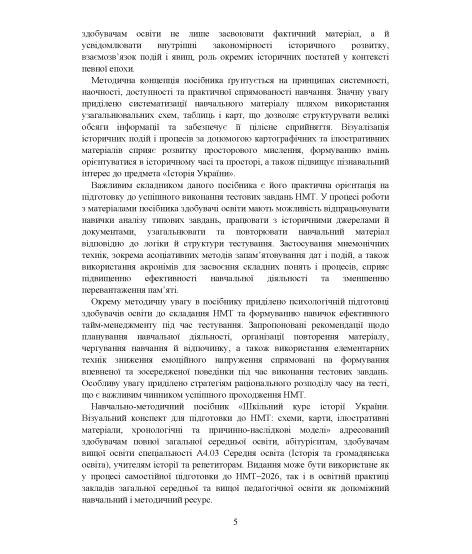 Шкільний курс історії України. Візуальний конспект для підготовки до НМТ: схеми, карти, ілюстративні матеріали, хронологічні та причинно-наслідкові моделі